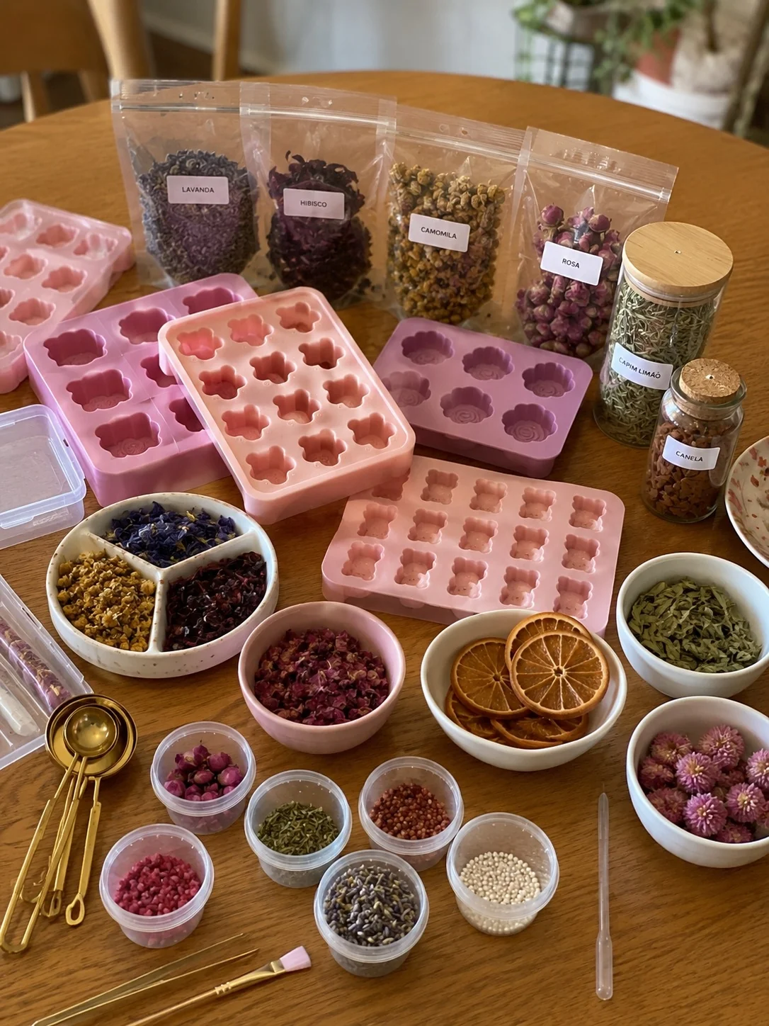Ingredientes e materiais de cápsulas