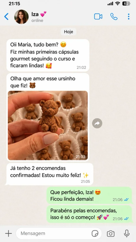 Depoimento WhatsApp Iza